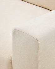 Load image into Gallery viewer, Alea ecru chenille 3-seater modular sofa with left chaise longue and removable cover 220cm - image 11