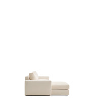 Load image into Gallery viewer, Alea ecru chenille 4-seater modular sofa with left chaise longue and removable cover 310cm - image 3