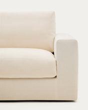 Load image into Gallery viewer, Alea ecru chenille 4-seater modular sofa with left chaise longue and removable cover 310cm - image 13