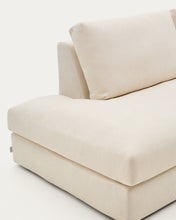 Load image into Gallery viewer, Alea ecru chenille 5-seater modular sofa with right chaise longue and removable cover 340cm - image 9
