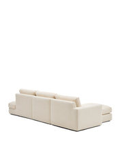 Load image into Gallery viewer, Alea ecru chenille 5-seater modular sofa with left chaise longue and removable cover 340cm - image 4