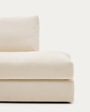 Load image into Gallery viewer, Alea ecru chenille 5-seater modular sofa with left chaise longue and removable cover 340cm - image 8