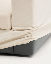 Load image into Gallery viewer, Alea ecru chenille 5-seater modular sofa with left chaise longue and removable cover 340cm - image 10