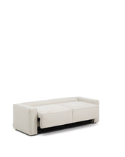 Load image into Gallery viewer, Marela beige chenille 3-seater sofa bed 236cm FSC Mix Credit - image 4