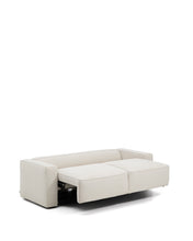 Load image into Gallery viewer, Marela beige chenille 3-seater sofa bed 236cm FSC Mix Credit - image 6