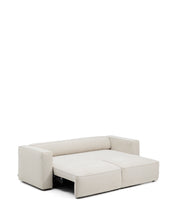 Load image into Gallery viewer, Marela beige chenille 3-seater sofa bed 236cm FSC Mix Credit - image 7