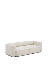 Load image into Gallery viewer, Marela beige chenille 3-seater sofa bed 236cm FSC Mix Credit - image 8