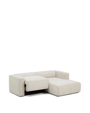 Load image into Gallery viewer, Marela beige chenille 3-seater sofa bed with right chaise longue 236cm FSC Mix Credit - image 4