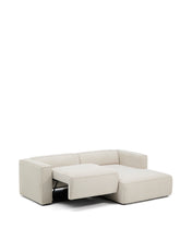 Load image into Gallery viewer, Marela beige chenille 3-seater sofa bed with right chaise longue 236cm FSC Mix Credit - image 6