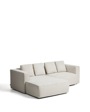Load image into Gallery viewer, Marela beige chenille 3-seater sofa bed with left chaise longue 236cm FSC Mix Credit - image 2