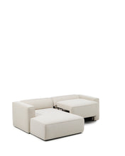 Load image into Gallery viewer, Marela beige chenille 3-seater sofa bed with left chaise longue 236cm FSC Mix Credit - image 4