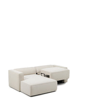 Load image into Gallery viewer, Marela beige chenille 3-seater sofa bed with left chaise longue 236cm FSC Mix Credit - image 5