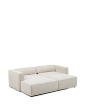 Load image into Gallery viewer, Marela beige chenille 3-seater sofa bed with left chaise longue 236cm FSC Mix Credit - image 7