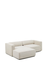 Load image into Gallery viewer, Marela beige chenille 3-seater sofa bed with left chaise longue 236cm FSC Mix Credit - image 8