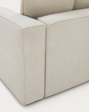 Load image into Gallery viewer, Marela beige chenille 3-seater sofa bed with left chaise longue 236cm FSC Mix Credit - image 14