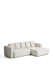 Load image into Gallery viewer, Marela beige chenille 3-seater sofa bed with right chaise longue 276cm FSC Mix Credit - image 2