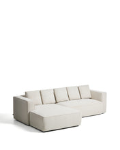 Load image into Gallery viewer, Marela beige chenille 3-seater sofa bed with left chaise longue 276cm FSC Mix Credit - image 2