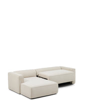 Load image into Gallery viewer, Marela beige chenille 3-seater sofa bed with left chaise longue 276cm FSC Mix Credit - image 4