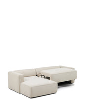 Load image into Gallery viewer, Marela beige chenille 3-seater sofa bed with left chaise longue 276cm FSC Mix Credit - image 5