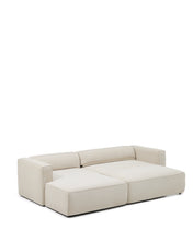 Load image into Gallery viewer, Marela beige chenille 3-seater sofa bed with left chaise longue 276cm FSC Mix Credit - image 7
