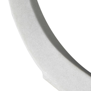 White Abstract Hoop Ornament