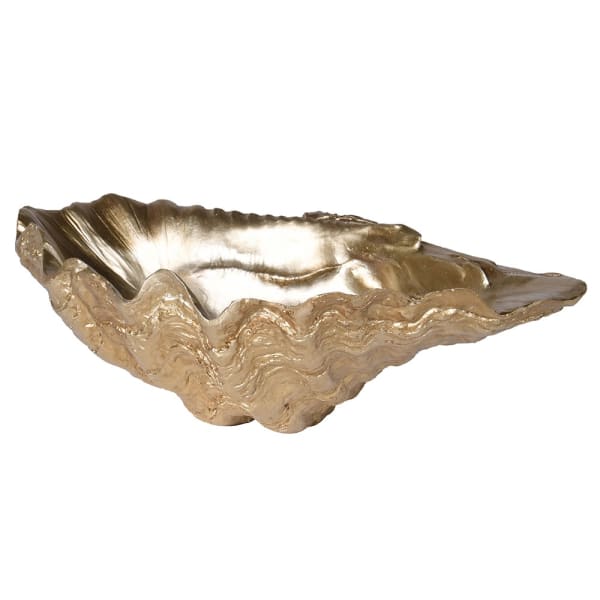 Small Gold Clam Shell Decoration