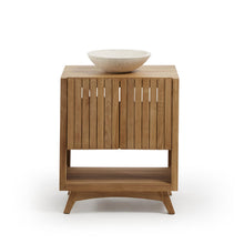 Load image into Gallery viewer, Delina countertop washbasin in white terrazzo Ø 40 cm - image 2