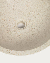 Load image into Gallery viewer, Delina countertop washbasin in white terrazzo Ø 40 cm - image 7