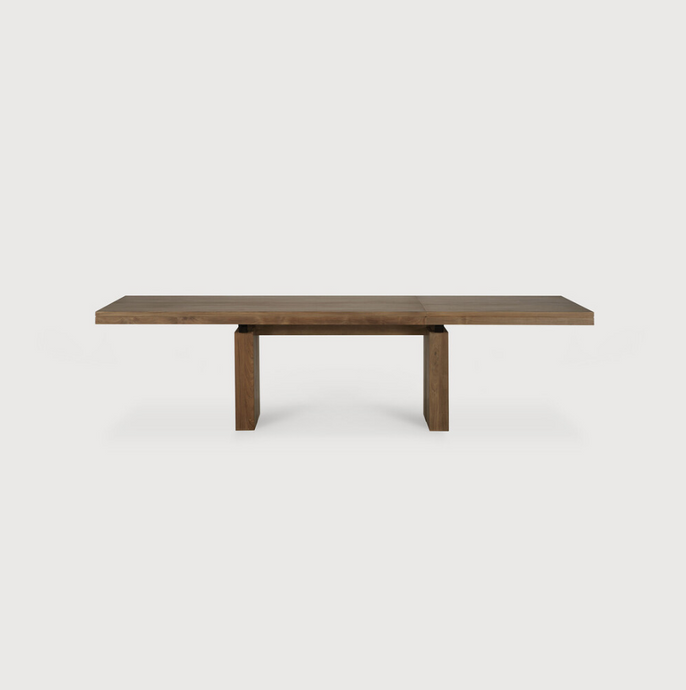 Double Extendable Dining Table Teak