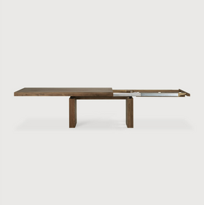 Double Extendable Dining Table Teak