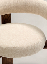 Load image into Gallery viewer, Granite Dining Chair Beige Chenille &amp; Walnut