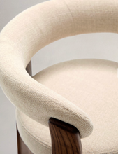 Load image into Gallery viewer, Granite Dining Chair Beige Chenille &amp; Walnut