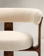 Load image into Gallery viewer, Granite Dining Chair Beige Chenille &amp; Walnut