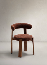 Load image into Gallery viewer, Granite Dining Chair Brown Chenille &amp; Walnut