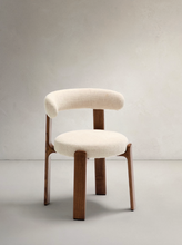 Load image into Gallery viewer, Granite Dining Chair Beige Chenille &amp; Walnut