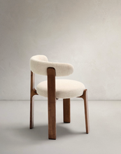 Load image into Gallery viewer, Granite Dining Chair Beige Chenille &amp; Walnut