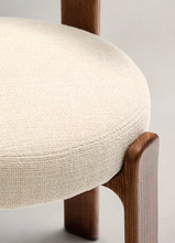 Load image into Gallery viewer, Granite Dining Chair Beige Chenille &amp; Walnut