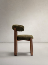 Load image into Gallery viewer, Granite Dining Chair Green Chenille &amp; Walnut