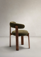 Load image into Gallery viewer, Granite Dining Chair Green Chenille &amp; Walnut