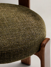 Load image into Gallery viewer, Granite Dining Chair Green Chenille &amp; Walnut