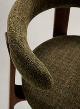 Load image into Gallery viewer, Granite Dining Chair Green Chenille &amp; Walnut