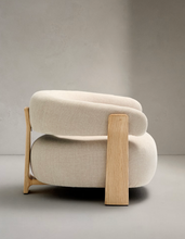 Load image into Gallery viewer, Granite Armchair Beige Chenille &amp; Ash