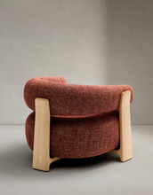 Load image into Gallery viewer, Granite Armchair Terracotta Chenille &amp; Ash