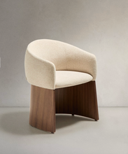 Load image into Gallery viewer, Bosca Chair Beige Chenille &amp; Walnut