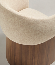 Load image into Gallery viewer, Bosca Chair Beige Chenille &amp; Walnut