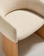Load image into Gallery viewer, Bosca Chair Beige Chenille &amp; Oak
