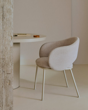 Load image into Gallery viewer, Maina Chair Beige &amp; Steel