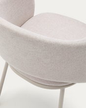 Load image into Gallery viewer, Maina Chair Beige &amp; Steel