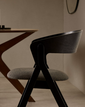 Load image into Gallery viewer, Godia Chair Black &amp; Grey Chenille