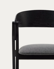 Load image into Gallery viewer, Godia Chair Black &amp; Grey Chenille